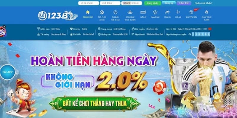 Đăng nhập tại 123B khó khổng?